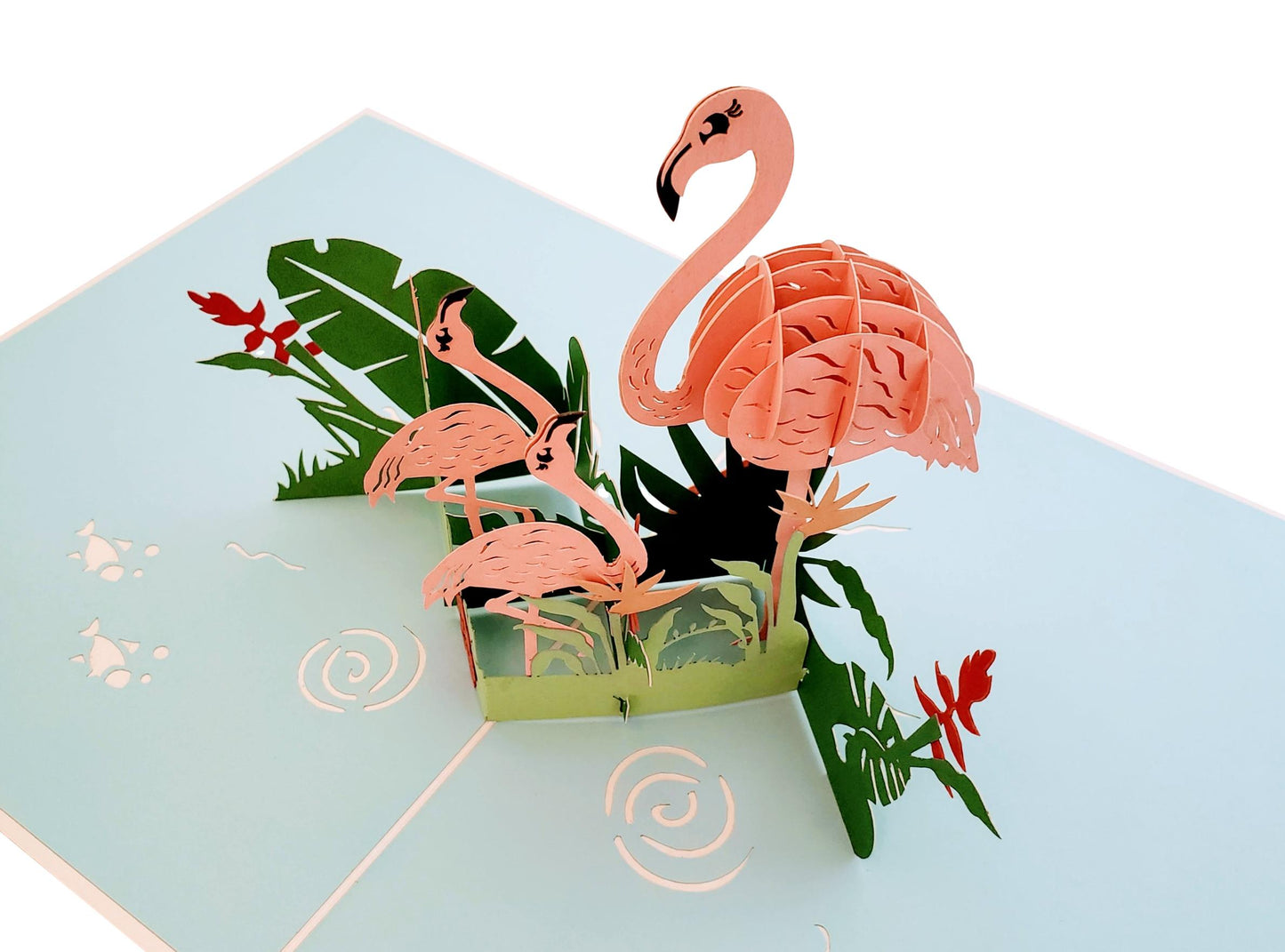 Flamingo 3D Pop Up Greeting Card - Admin Assistant Day - Animal - Birthday - Fun - Just Because - Mo - iGifts And Cards