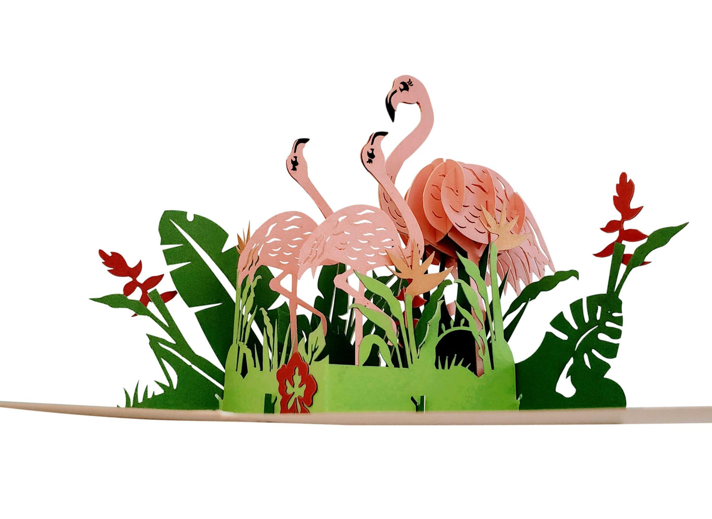 Flamingo 3D Pop Up Greeting Card - Admin Assistant Day - Animal - Birthday - Fun - Just Because - Mo - iGifts And Cards