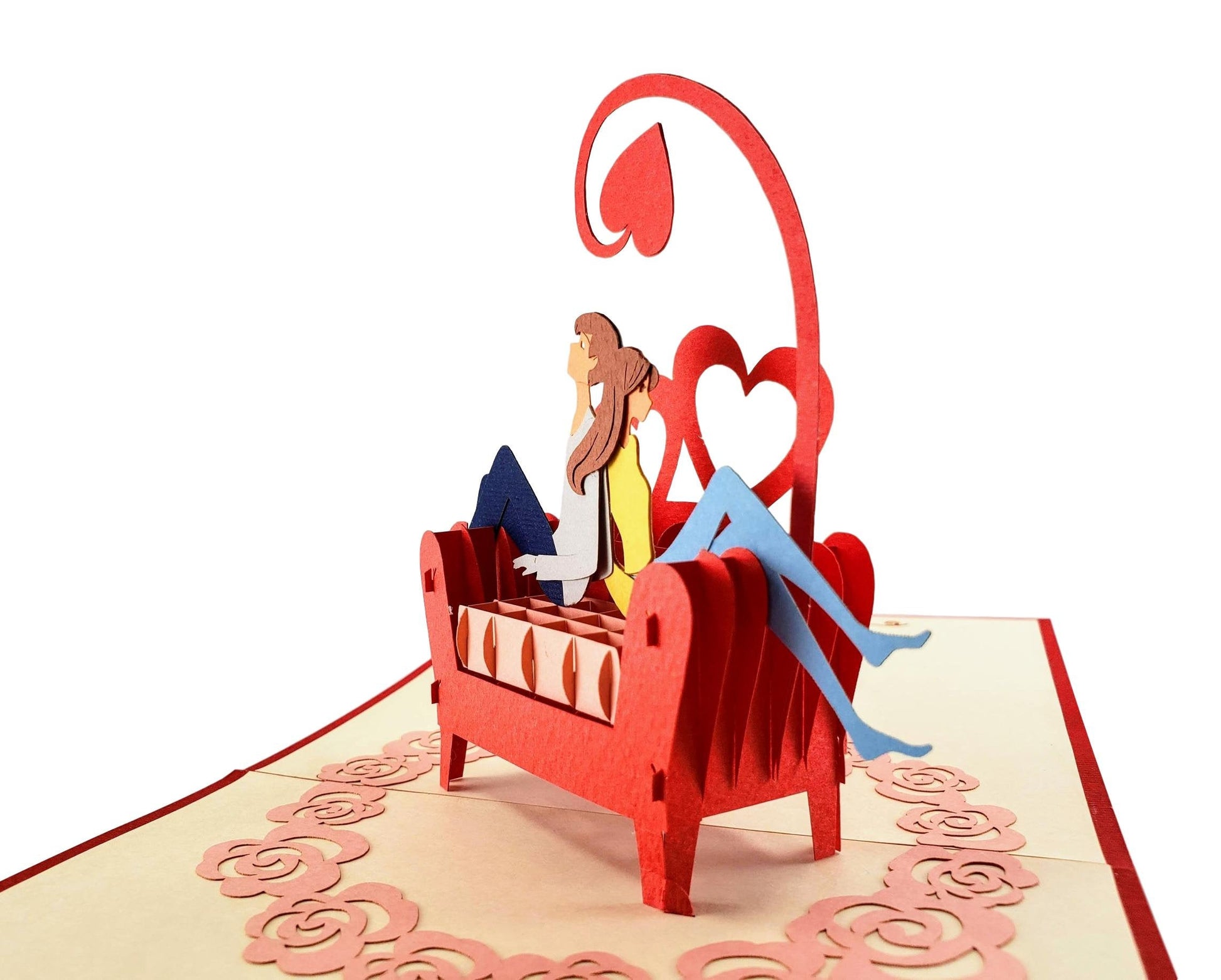 Odd Couple Lovers 3D Pop Up Greeting Card - Love - valentine - Valentine's Day - iGifts And Cards