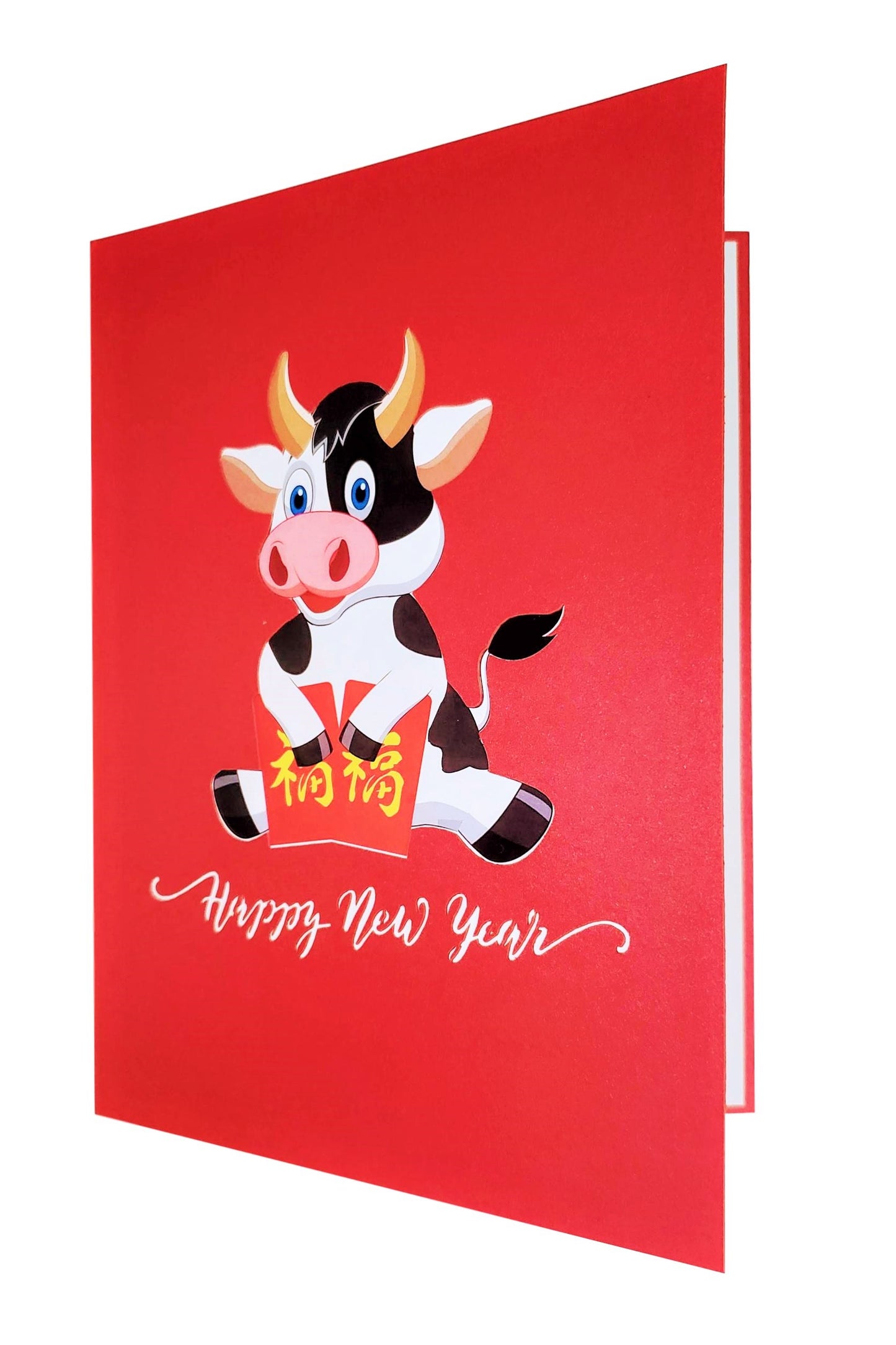 Happy Ox New Year 3D Pop Up Greeting Card - best deal - Special Days - iGifts And Cards