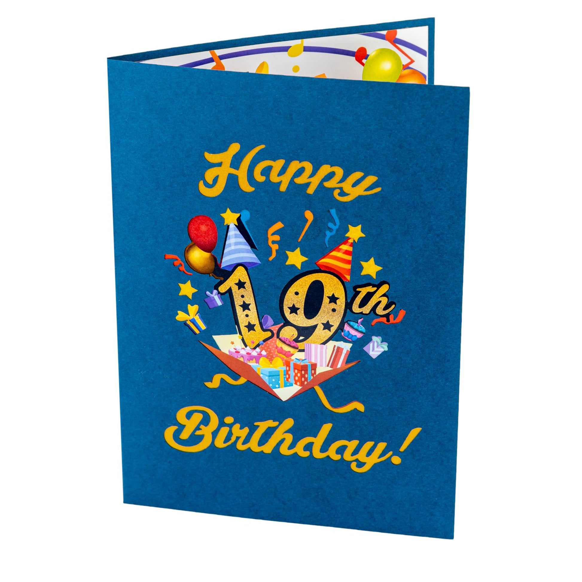 Happy 19th Blue Birthday 3D Pop Up Greeting Card - Birthday - funny birthday - Happy Birthday - iGifts And Cards