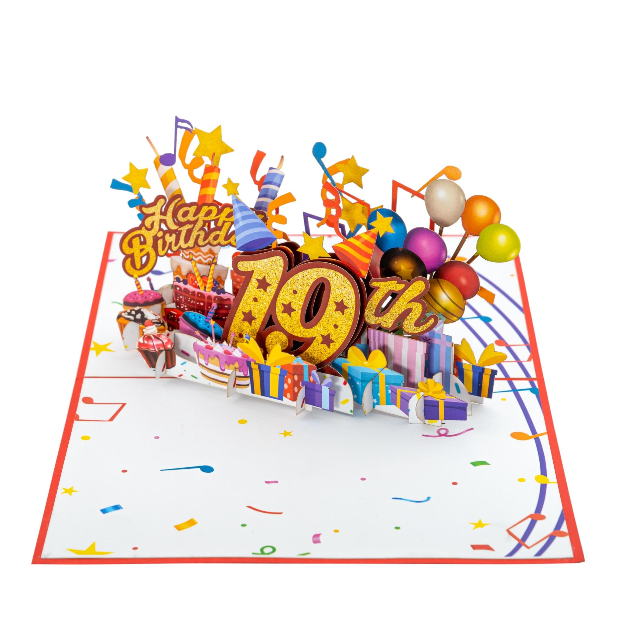 Happy Birthday 狂三　CXチャレンジ　PR＋ Happy 19th Red Birthday 3D Pop Up Greeting Card – iGifts And Cards
