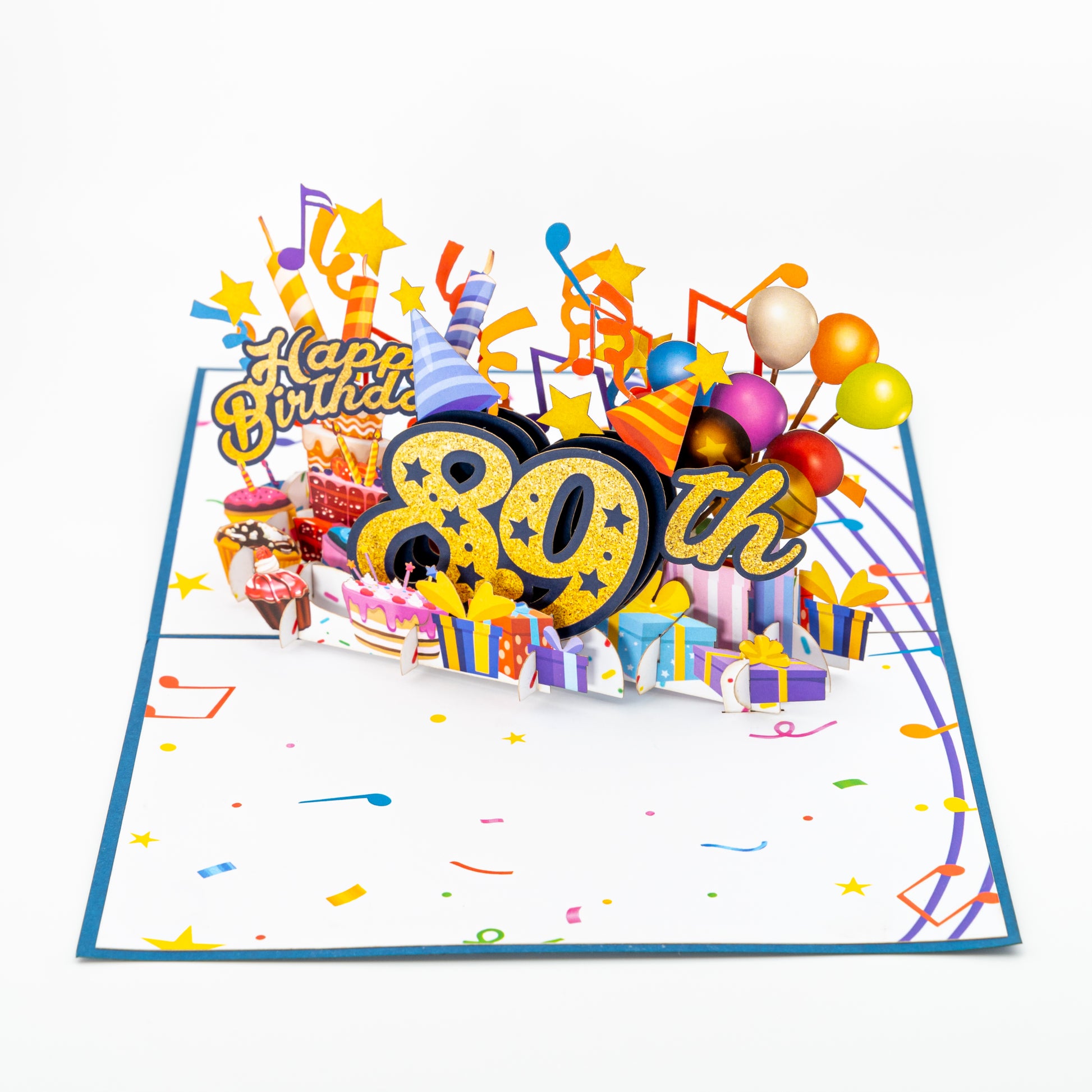 Happy 89th Blue Birthday 3D Pop Up Greeting Card - Birthday - funny birthday - Happy Birthday - new - iGifts And Cards