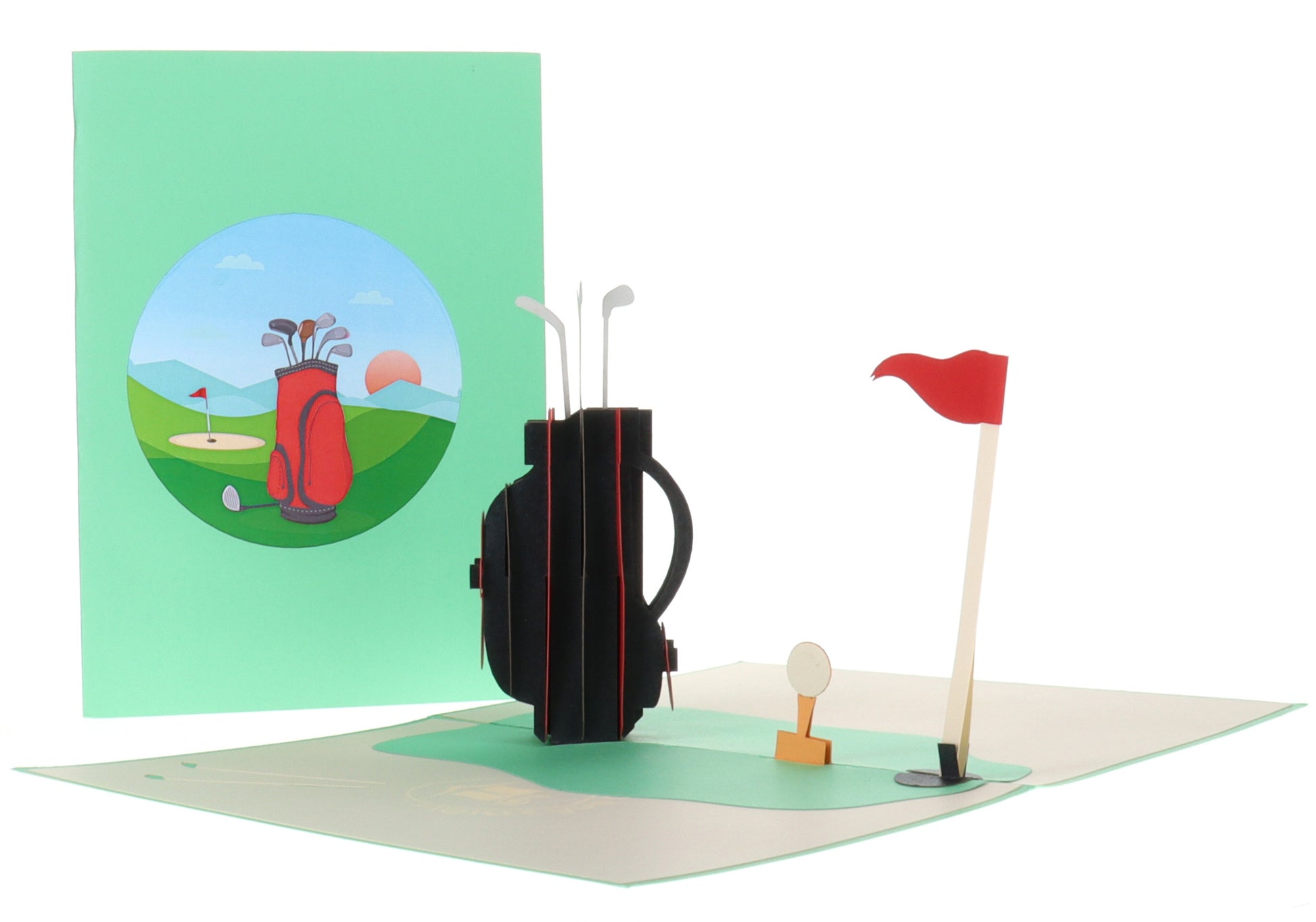 Perfect Tee Time 3D Pop Up Greeting Card - best wishes - Birthday - Brighten Someone’s Day - Congrat - iGifts And Cards
