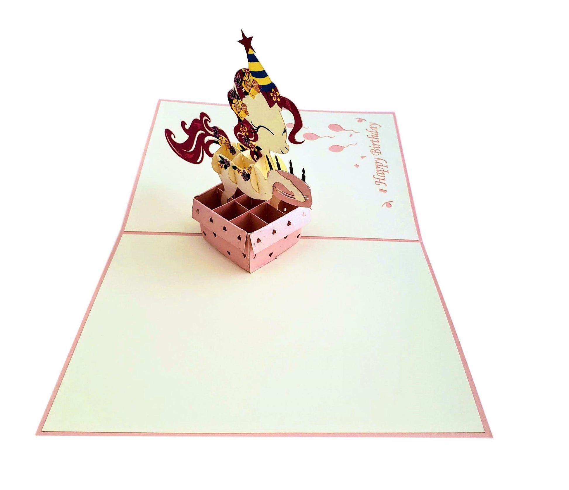 Little Pony 3D Pop Up Greeting Card - Animal - Animals - Awesome - best wishes - Birthday - Celebrat - iGifts And Cards