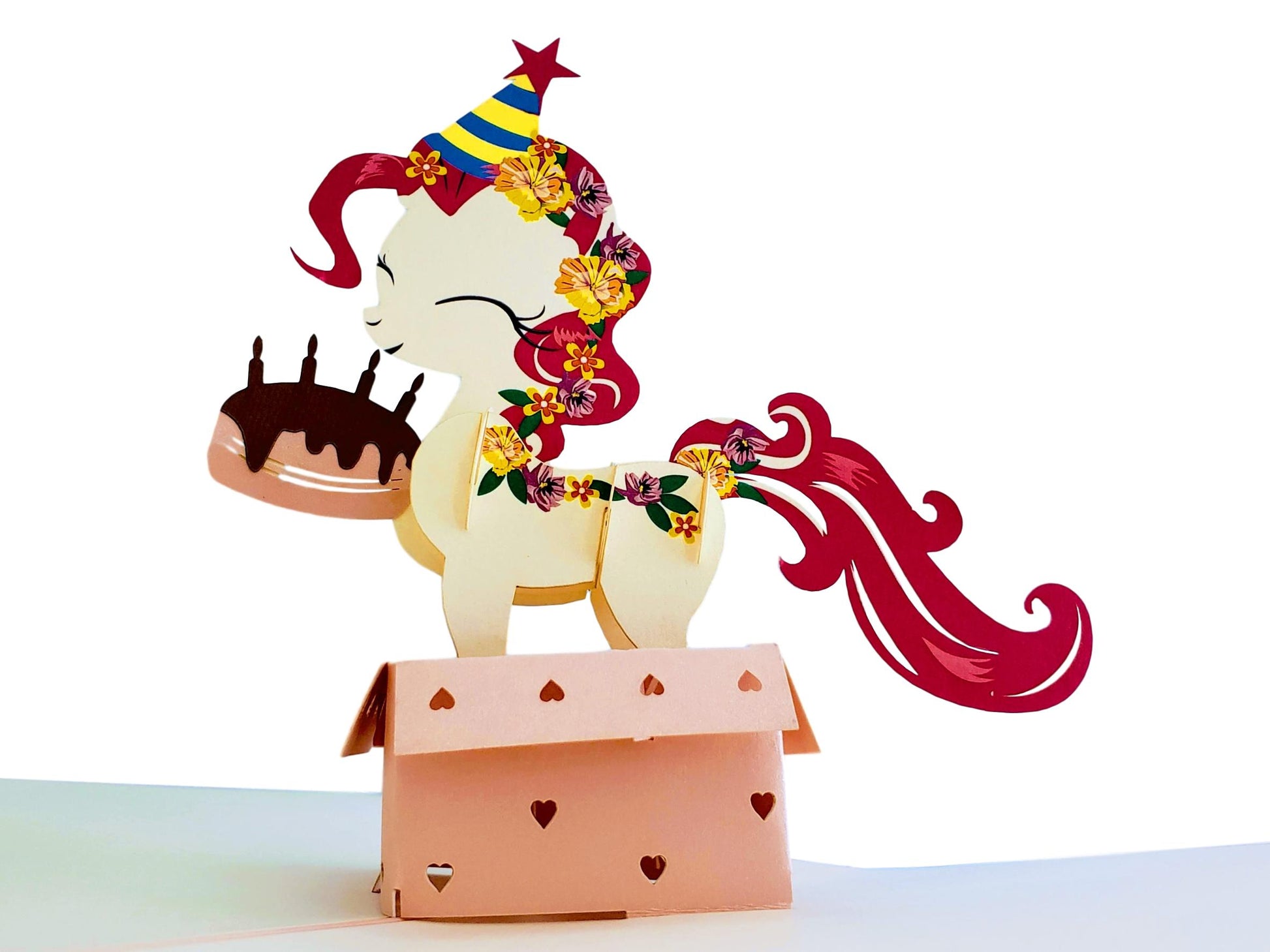 Little Pony 3D Pop Up Greeting Card - Animal - Animals - Awesome - best wishes - Birthday - Celebrat - iGifts And Cards