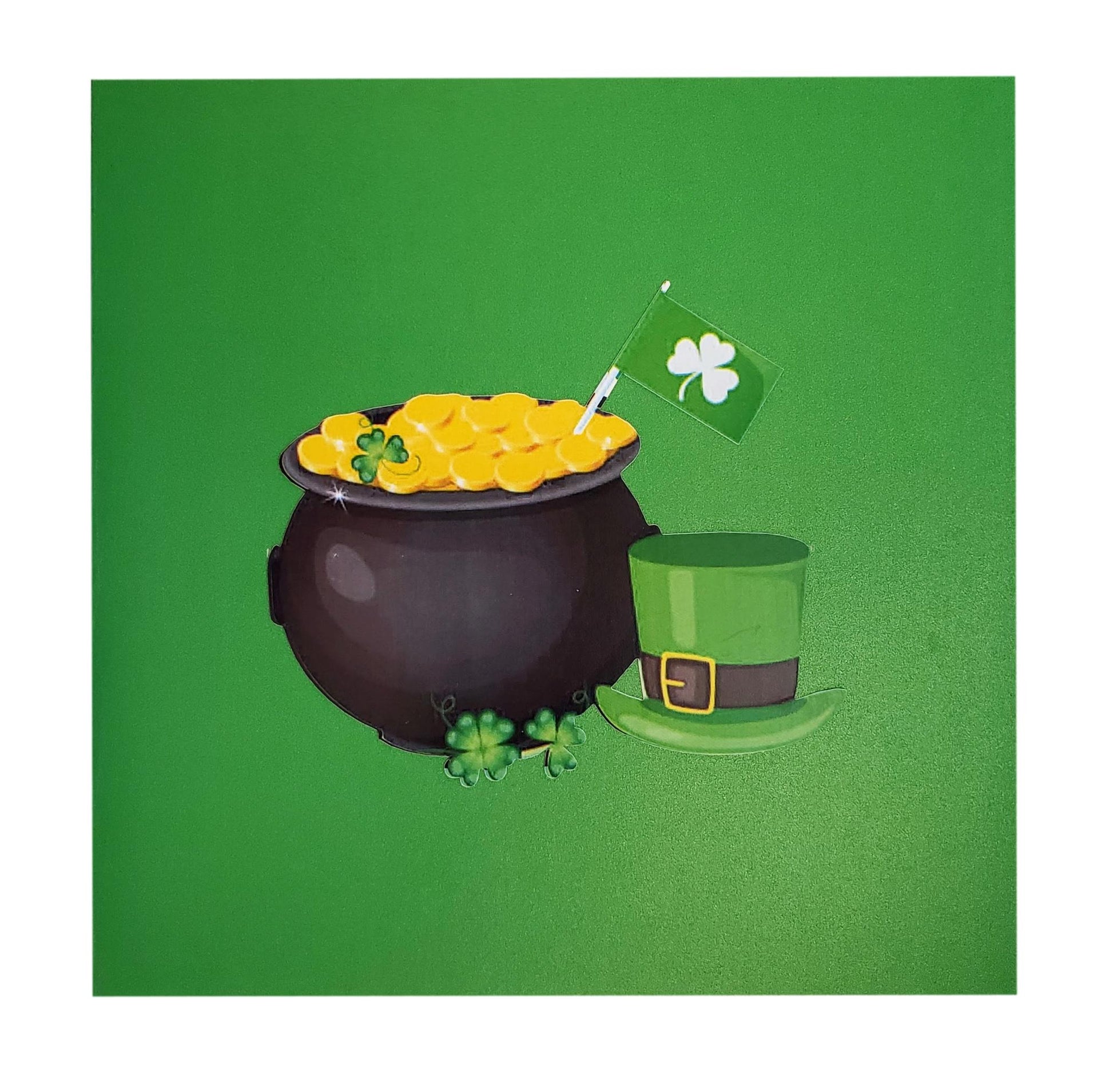 Pot of Gold 3D Pop Up Greeting Card - Fun - Just Because - Special Days - St. Patrick's Day - Thinki - iGifts And Cards