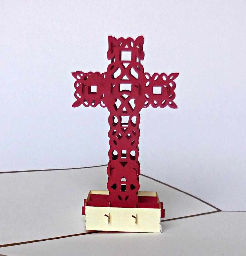 Simple Cross II 3D Pop Up Greeting Card - Easter - Religion - iGifts And Cards