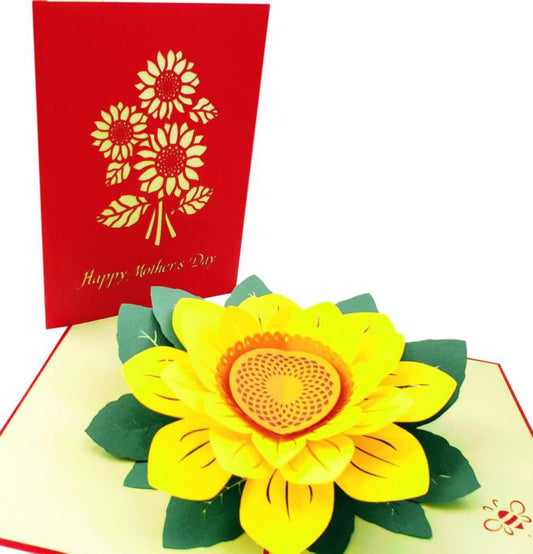 Sunflowers Happy Mother's Day 3D Pop Up Greeting Card - 2020 May - Mother's Day - iGifts And Cards