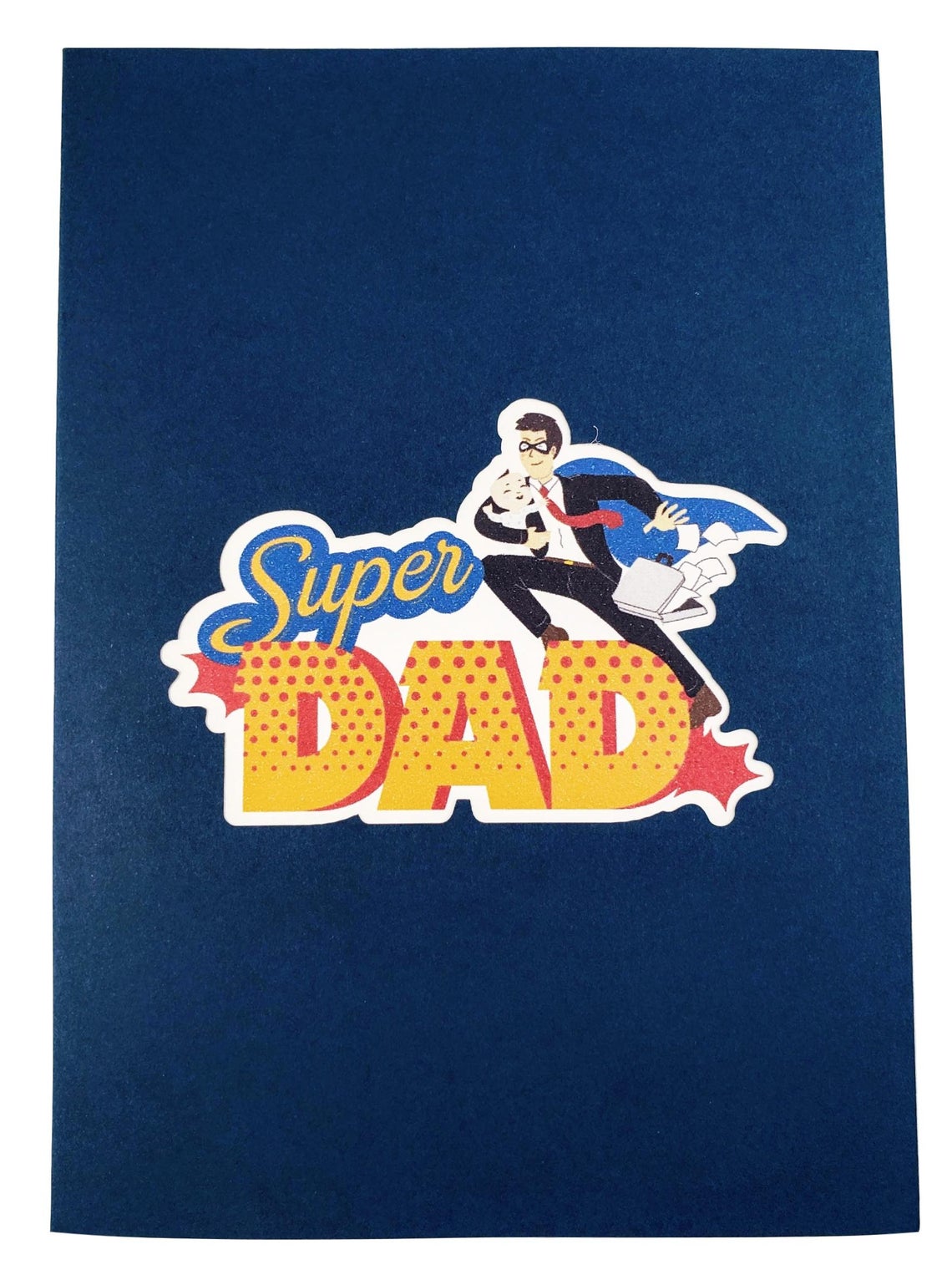 Super Dad 3D Pop Up Greeting Card - best deal - Birthday - Dad - Father - Father's Day - iGifts And Cards