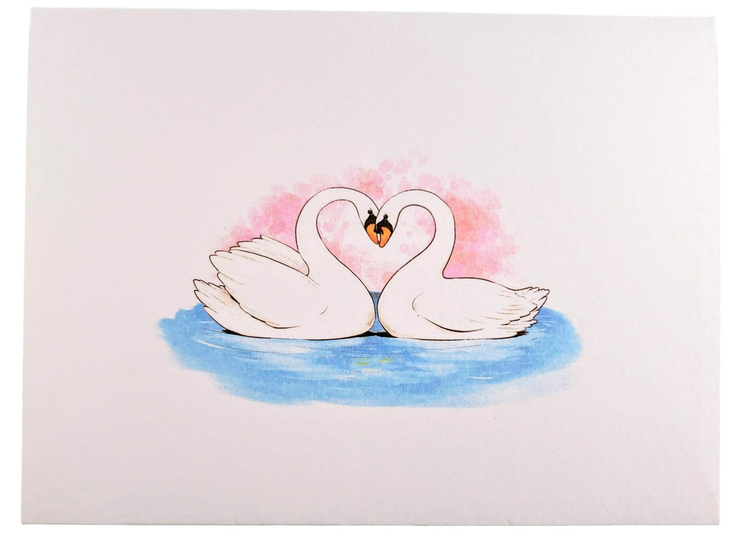 Swan Heart 3D Pop Up Greeting Card - Love - valentine - Valentine's Day - iGifts And Cards
