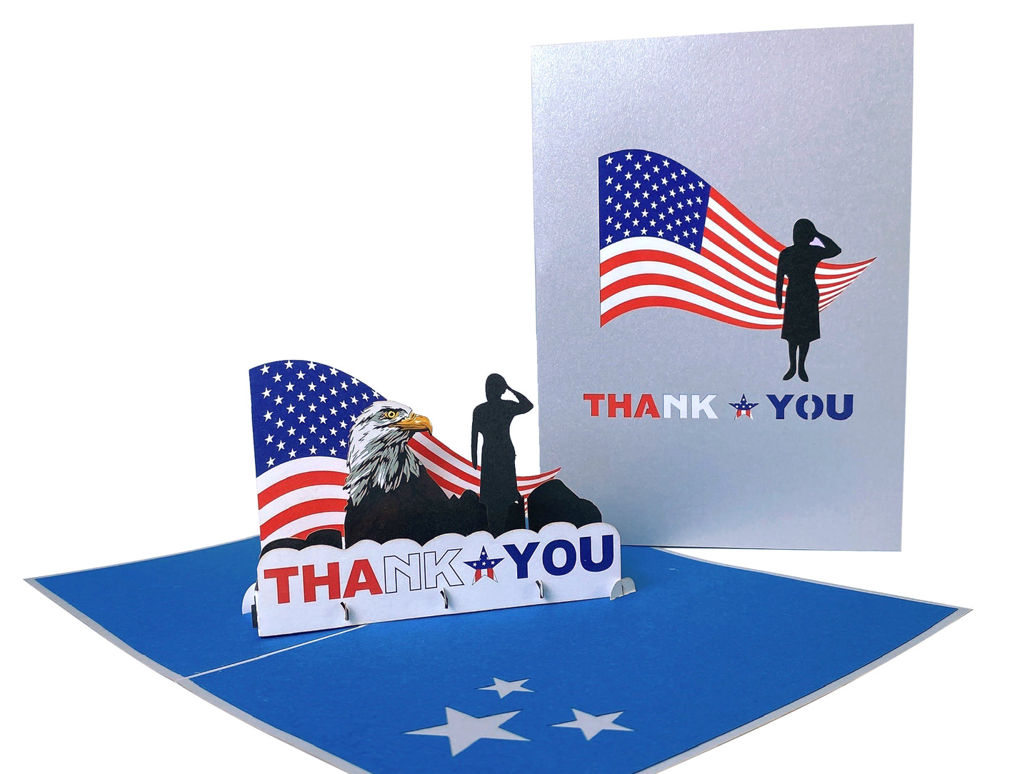 Female Military Appreciation 3D Pop Up Greeting Card - appreciation - military - Thank You - women - iGifts And Cards