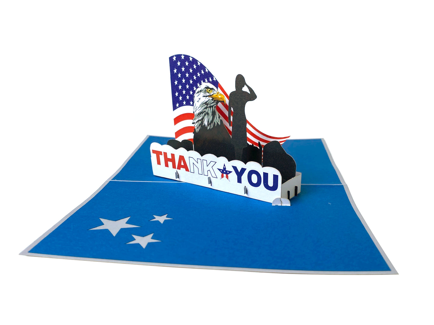 Female Military Appreciation 3D Pop Up Greeting Card - appreciation - military - Thank You - women - iGifts And Cards