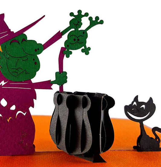 The Witch 3D Pop Up Greeting Card - Fun - Halloween - iGifts And Cards
