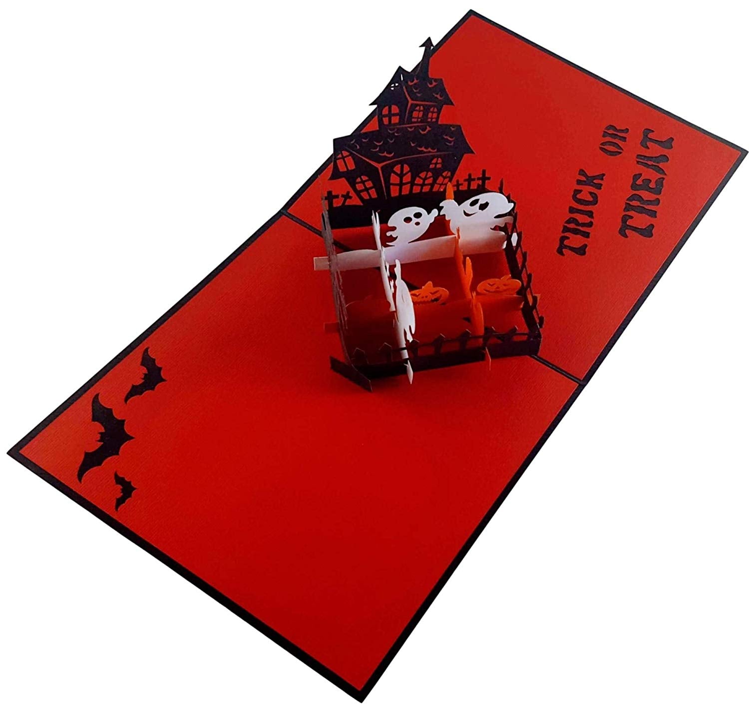 Trick or Treat Halloween 3D Pop Up Greeting Card - 3d halloween card - best deal - Best Halloween Ca - iGifts And Cards