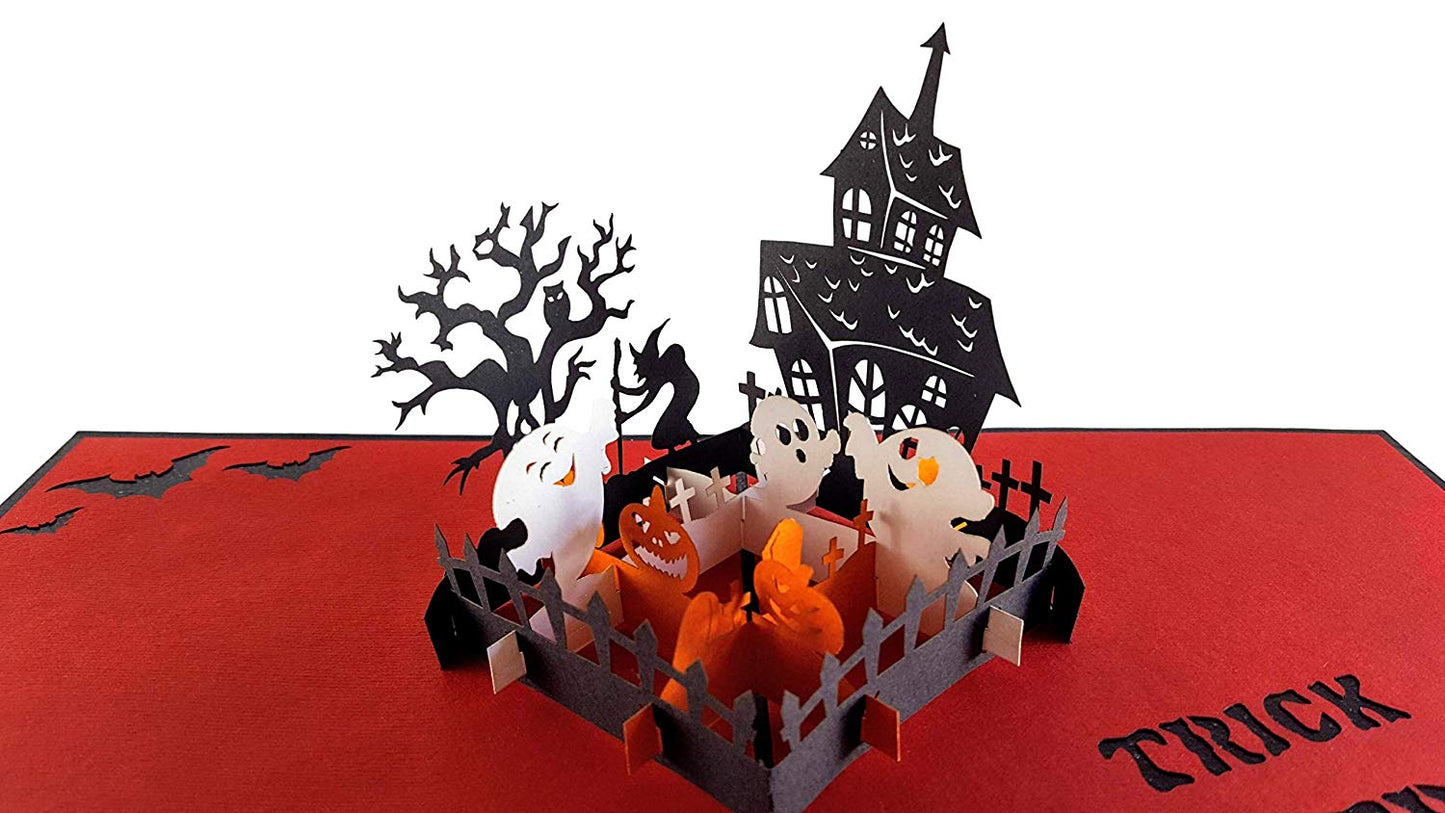 Trick or Treat Halloween 3D Pop Up Greeting Card - 3d halloween card - best deal - Best Halloween Ca - iGifts And Cards