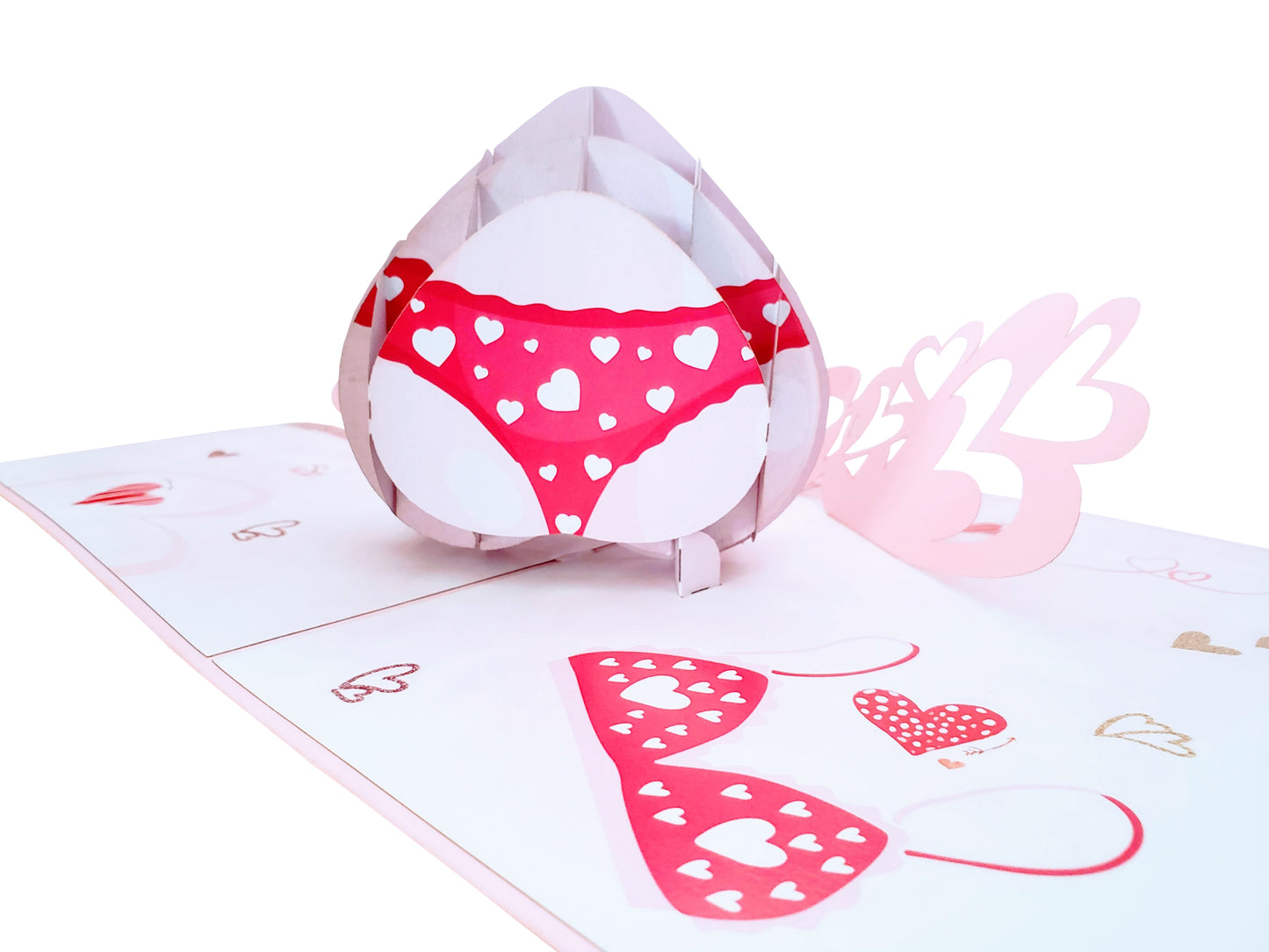 Sexy Lingerie 3D Pop Up Greeting Card - Anniversary - Awesome - bachelor - Birthday - funny birthday - iGifts And Cards