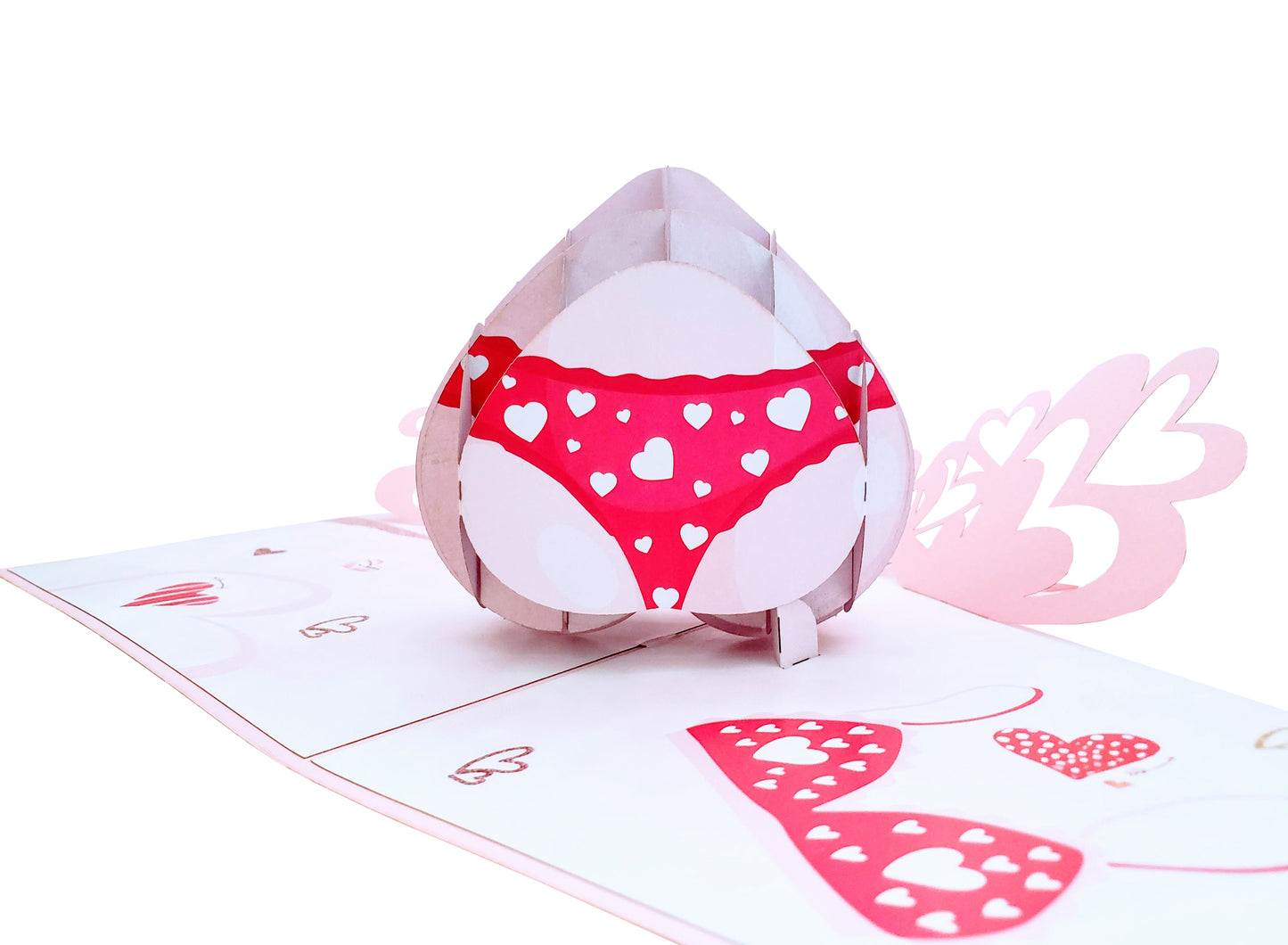 Sexy Lingerie 3D Pop Up Greeting Card - Anniversary - Awesome - bachelor - Birthday - funny birthday - iGifts And Cards