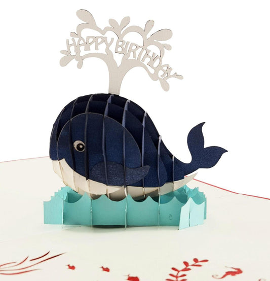 Whale Birthday 3D Pop Up Greeting - Birthday - iGifts And Cards