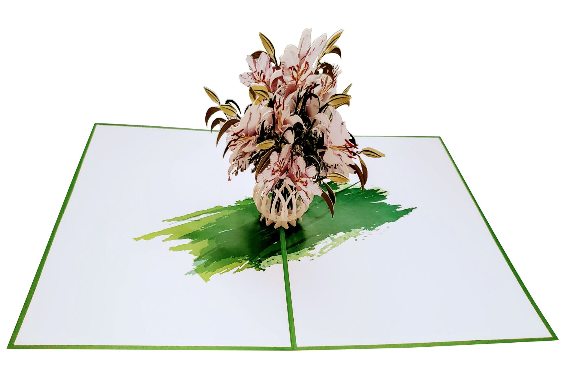 Lilies & Lupines Pop Up 3D Greeting Card