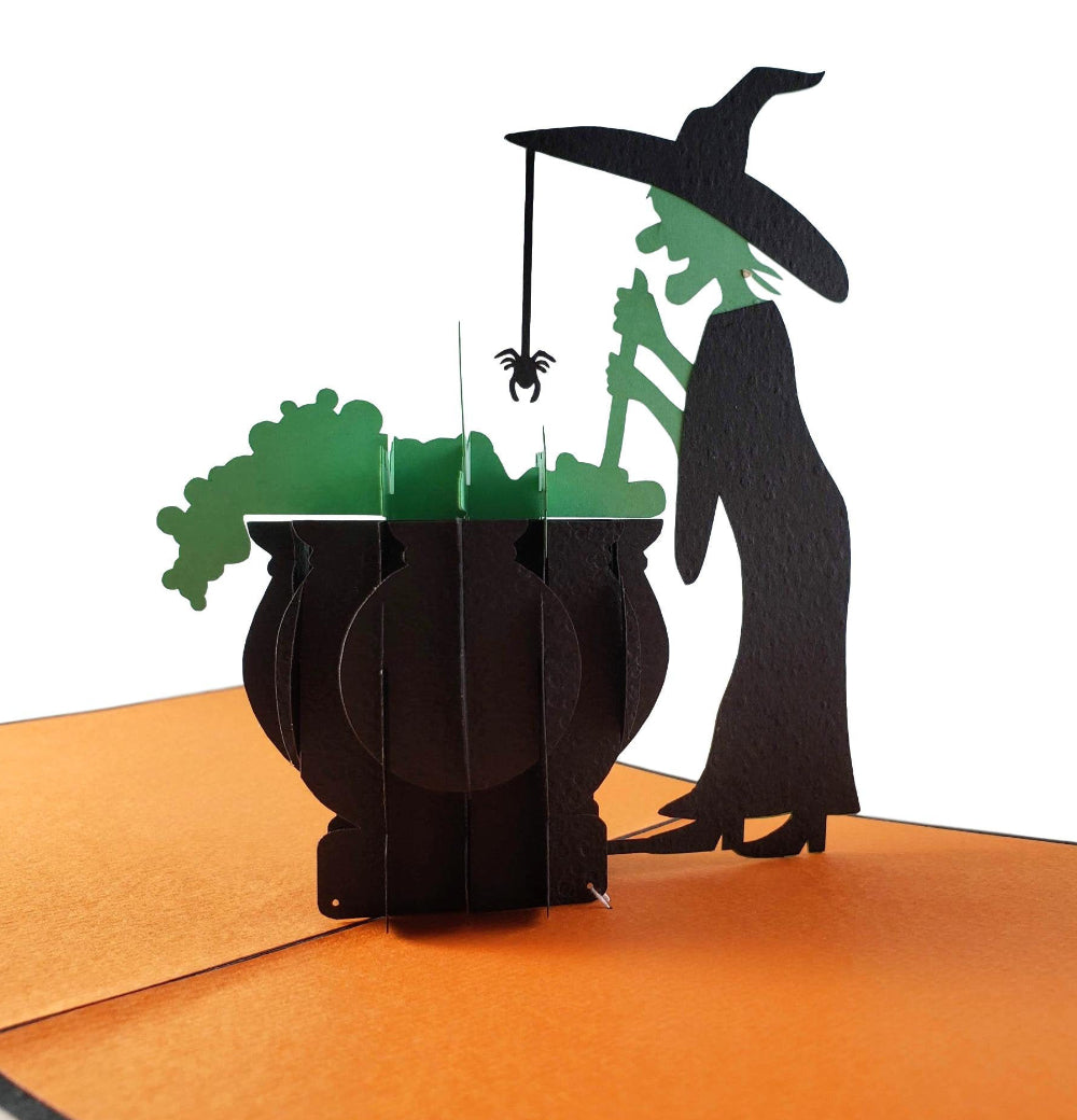 Wicked Witch Halloween 3D Pop Up Greeting Card - 3d halloween card - best deal - Best Halloween Card - iGifts And Cards